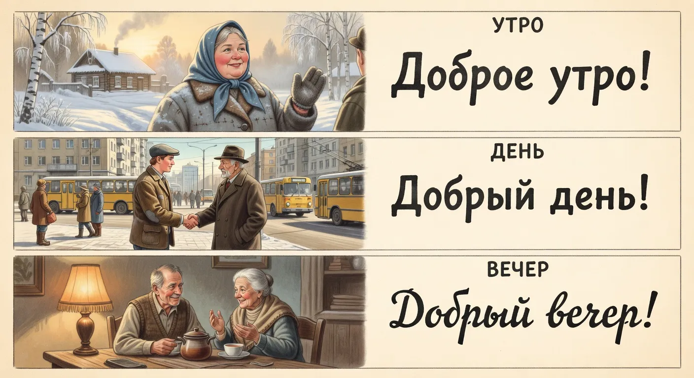 Tableau visuel de remerciements russes
