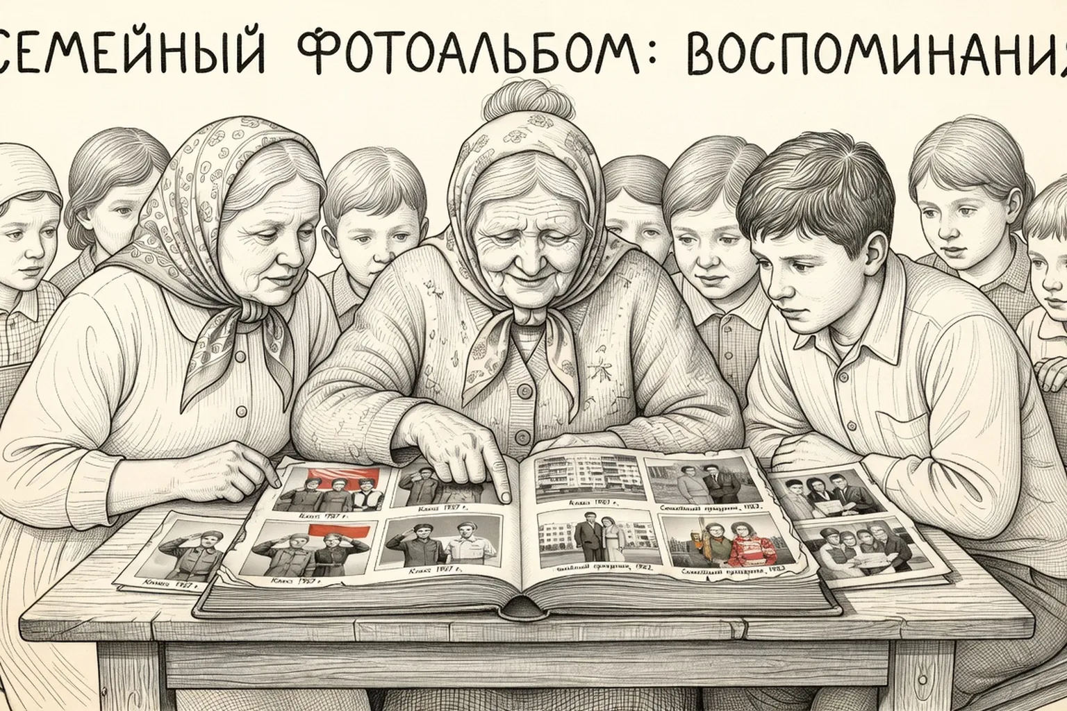 Illustration famille-corps-humain-russe