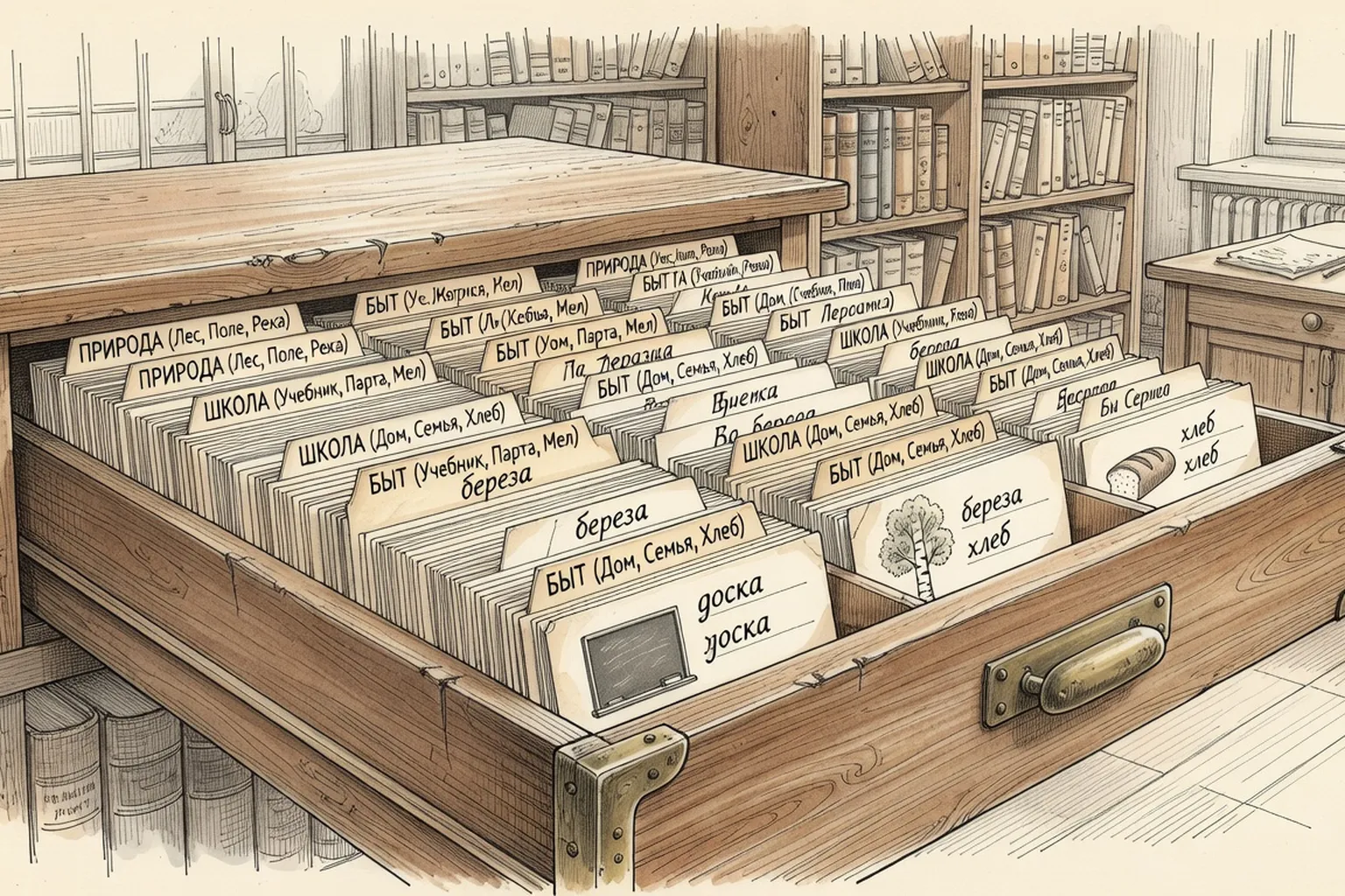 Illustration vocabulaire-russe